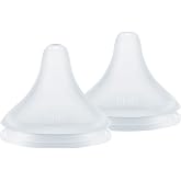 NUK Perfect Match Natural Transition Flow Control Nipple, 2-Pack | Anti-Colic Vent, 2x Softer Medical-Grade Silicone Nipple, Mimics Breastfeeding, 98% Baby Acceptance