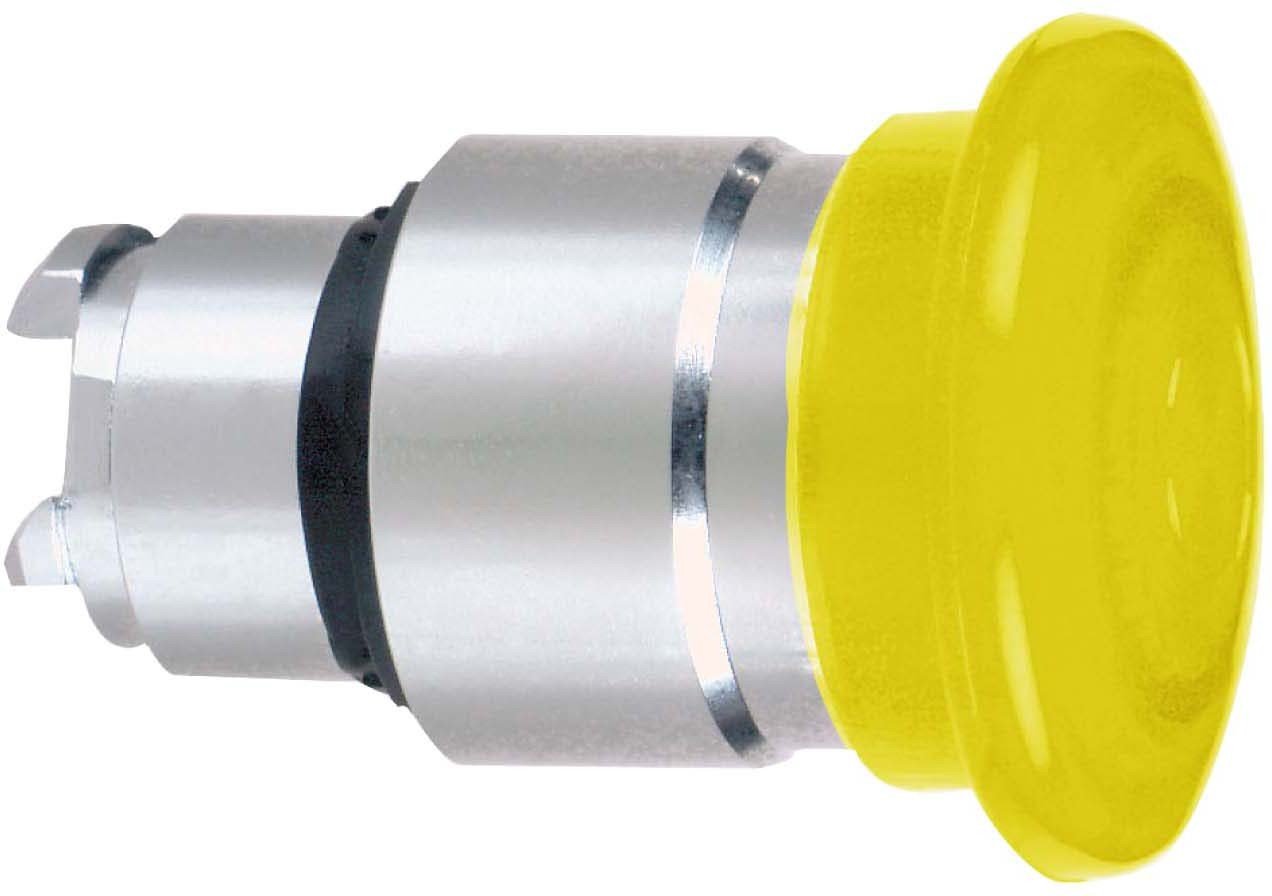 Schneider Electric Head for illuminated emergency switching off push button, Harmony XB4, metal, red mushroom 40 mm, 22 mm, universal LED, push-pull