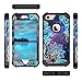 Casetego for iPhone 6S Case,iPhone 6 Case,Glow in The Dark Three Layer Heavy Duty Sturdy Shockproof Full Protection Rugged Hard PC+Soft TPU Bumper Case for Apple iPhone 6S/6 4.7 inch,Mandala