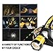 totobay Headlamp Brightest LED Headlight, Waterproof Flashlight with 90º Moving Zoomable Light Adjustable Headband,Best for Camping Running Hiking