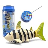 Escomdp Cute Mini RC Fish Shark Remote Control Boat