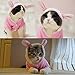 Bro'Bear Plush Rabbit Outfit with Hood & Bunny Ears for Small Dogs & Cats Pink (X-Large)