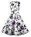 CHIC.U 1950's Vintage Floral Spring Garden Party Picnic Dress Party Cocktail Dress