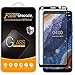 (2 Pack) Supershieldz for Nokia 9 and Nokia 9 PureView Tempered Glass Screen Protector, (Full Screen Coverage) Anti Scratch, Bubble Free (Black)