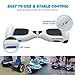 MEGAWHEELS Hoverboard - UL Certified Self Balancing Hover Board with Bluetooth Speaker & LED Light