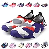 bridawn Kids Water Shoes Toddler Swim Shoes Quick Dry Non-Slip Barefoot Aqua Socks for Beach Pool