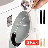 2 Pack Dryer Vent Cleaner Kit Dryer Lint Brush Vent Trap Cleaner Long Flexible Refrigerator Coil Brush