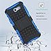 Viodolge for Samsung Galaxy J3 Emerge Case, J3 Prime / J3 Mission / J3 Eclipse / J3 2017 / J3 Luna Pro/Sol 2 Case, Tough Rugged Dual Layer Protective Phone Cover with Kickstand (Blue)