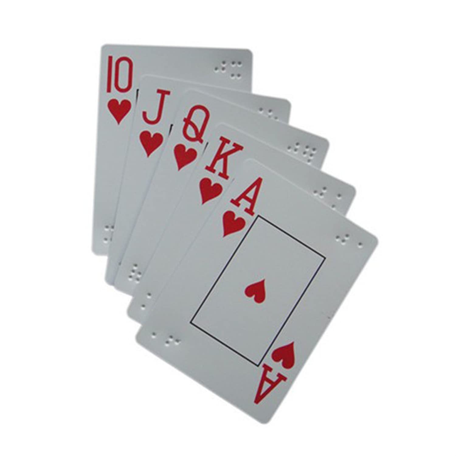 WANGCL Braille Playing Cards, Low Vision Poker Cards, IQ Games Puzzles Special for Blind