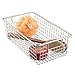 iDesign Forma Cabinet Binz Organizer for Kitchen Cabinets, Pantry, and Bathroom - Satin