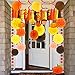 Supla 33 Pack Fall Thanksgiving Party Decorations Set – Fall Hanging Maple Leaves Pumpkins Swirl Paper Pom Poms Paper Fans Paper Lanterns Tassel Garland Honeycomb Pumpkins Circle Dots Paper Garland