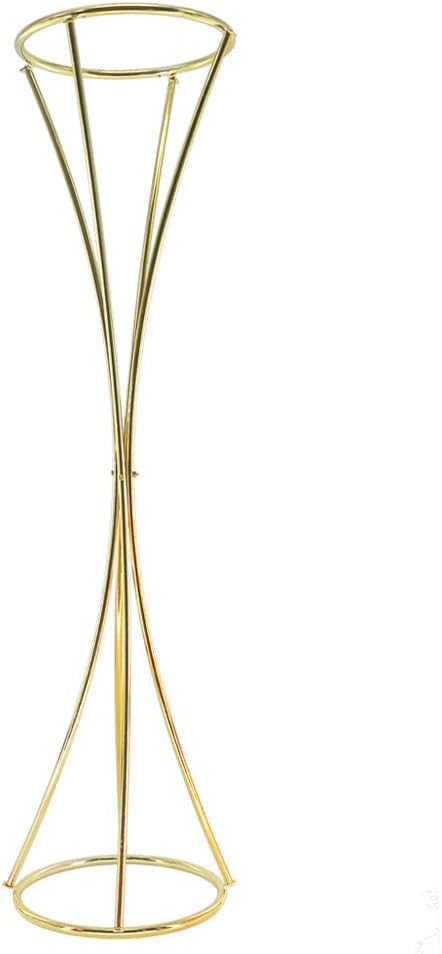 Romantic Wedding 6PCS A LOT Metal Gold Flower Stand for Wedding,Party and Event Decoration (39.4inches Tall,9.8inches Diameter)
