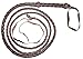 10 Foot 4 Plait DARK BROWN Real Leather BULLWHIP bull whips