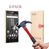 BACAMA Tempered Glass Screen Protector for Sony Xperia Z5 [2-Pack] HD Clear 99% Touch Screen Responsive