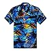 Men's Hawaiian Shirt Aloha Shirt XL Sunset Blue