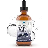 Dr. Robaina Liposomal NAD⁺ Liquid Drops – Doctor-Formulated with Trans-Resveratrol, Quercetin, CoQ10, Vitamin B3 & TMG – 400 mg NAD⁺ per 4 mL Serving – Berry Flavor, Amber Glass Dropper, 4 fl oz