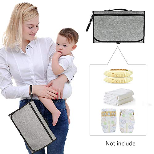 image for YEAHOME Portable Baby Changing Pad Diaper Bag Waterproof Travel Mat St