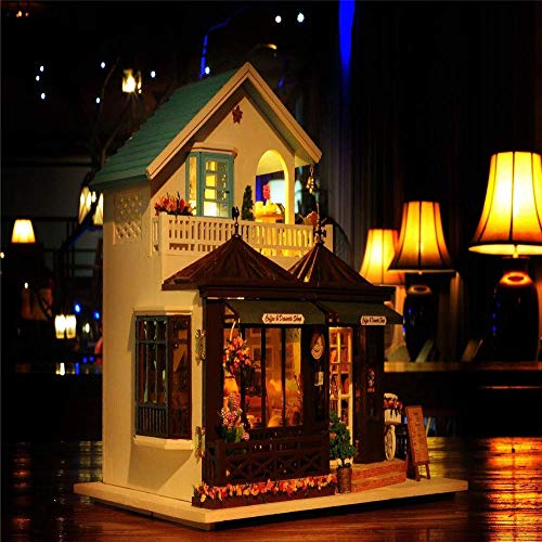 Taoke DIY Haus DIY Puppenstuben Gravierzeit 30 * 9 * 27cm Mit Möbel Licht-Musik-Abdeckung Geschenk-Dekor-Kollektion One… – Bild 4