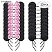 Picoway Mouse Ears Solid Black & Pink Bow Headband Set of 20 primary