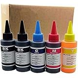 Printer Ink Dye Ink Black/Cyan/Magenta/Yellow Universal Refill Ink Kits Suit for Eposn for Canon for HP for Brother for Lexma