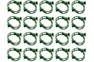 KERRTOA Secured Plastic Plant Clip, Plant Support Clips Reusable Garden Clips, Plastic Trellis Clips Plant Support Clips Tomato Grape Vine Vegetables Plant Fixing Clips (Green - 50pcs)