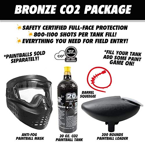 Maddog JT Stealth SemiAutomatic .68 Caliber Bronze CO2 Paintball Gun