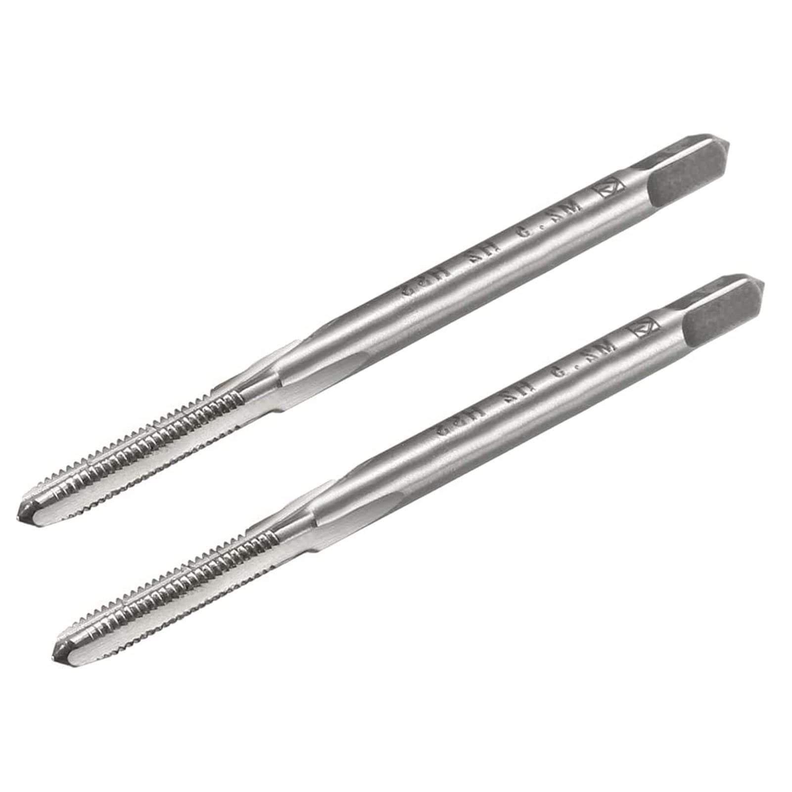 TOP-VIGOR 2Pcs M2.5 x 0.45mm Straight Flute Screw Thread Tap, HSS Thread Milling Tap with H2 Tolerance 3 Straight Flutes Metric Machine Tap