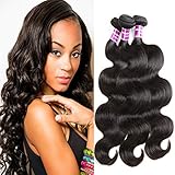 ZSF Hair Grade 7A Brazilian Virgin Hair Body Wave 3Bundles 100% Unprocessed Virgin Human Hair Weave Extensions Natural Color 14