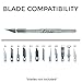 Excel Blades K1 Hobby Knife with Safety Cap, Bulk 12 Pack, American Made Light Duty Craft Knives