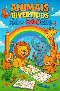 Livro Animais para Colorir - Livro de Atividades para Crianças: Divertidos Desenhos de Animais para Pintar