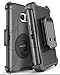 BENTOBEN Case for Galaxy S7 , Case for S7, 4in1 Hybrid Shockproof Heavy Duty Rugged Full Body Protective Cover Built-in Rotating Kickstand Swivel Belt Clip Holster Case for Samsung Galaxy S7- Black