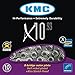 KMC KMC030 10 Speed Chain - Silver, 1/2 x 11/128 Inch