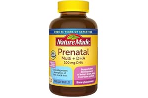 FRENCHGLORY Nature Made Prenatal Folic Acid + Dha 200mg, 1-Pack of 150 SoftGels