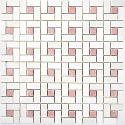 Marmor Mosaik Rad Stein Cremarfil Pink Rose Wand Boden Kuche Dusche Bad Fliesenspiegel 88 B27 F 10 Mosaikmatten Amazon De Baumarkt