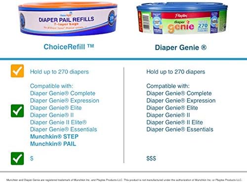 choice refill diaper pail refills