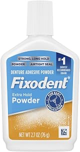 Fixodent Extra Hold Denture Adhesive Powder 2.7 Oz Pack of 4 view 5