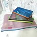 Kinhshion Mesh Zipper Pouch Cosmetic Bags Travel Storage Bags,6 PCS 3 Sizes, Zipper Bags Clear Zipper Pouch Small Organizer bag Zipper Folder Bag 2 Colours