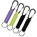EOTW Paracord Keychain with Carabiner Military Braided Lanyard Utility Survival Lanyard King Ring Hook for Keys Knife Flashlight for Outdoor Camping Hiking Backpack 4Pack