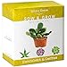 Nature's Blossom Succulent & Cactus Growing Kit. A Complete Set to Grow Succulents & Cacti Plants from Seed. Planting Pots, Organic Soil & Gardening Guide Included. Indoor Garden Gift for Men & Women primary