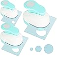 Koogel 3PCS Circle Hole Punch, Different Size（1 + 5/8 + 3/8 Inch） of Scrapbooking Cutter Crafting, Designs for Office Supplies, Card Making, DIY Albums, Photos
