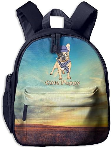 Frenchie Cute Puppy 3D Print Kids Shoulder Bag Toddler Backpack