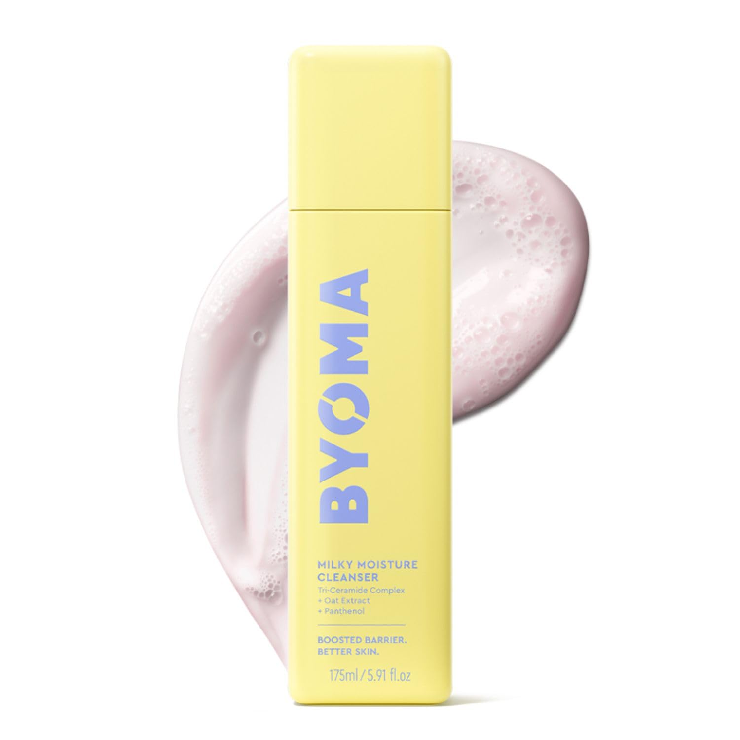 BYOMA Milky Moisture Cleanser (175ml) Ultra Soothing Cleanser, Gentle on Dry and Sensitive Skin, with Tri-Ceramide, Oat Extract and Panthenol, Vegan
