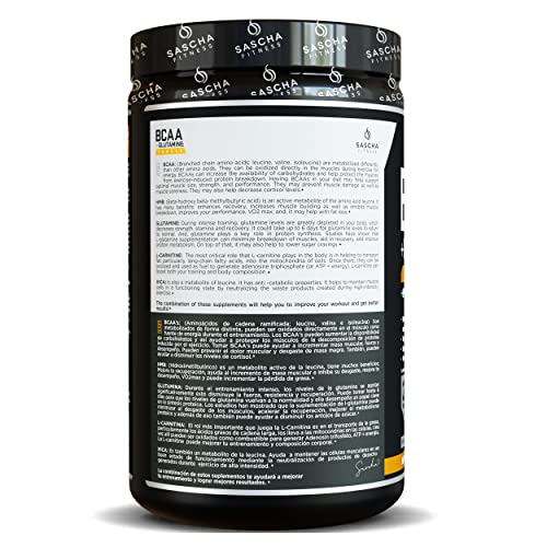 Sascha Fitness BCAA 411 + Glutamine, HMB, LCarnitine, HICA