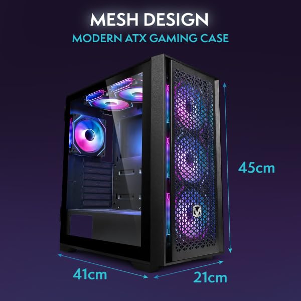Vibox Iv-64 Gaming Pc Bundle • Amd Ryzen 7 5700X 4.6Ghz • Nvidia Rtx 4060 8Gb • 16Gb Ram • 1Tb Ssd • Windows 11 • 23&Quot; Monitor • Wifi - View 6