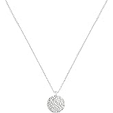 Valloey Rover Gold Necklace for Women 14K Gold Plated Circle Cubic Zirconia Pendant Necklace Dainty Twist Rope Chain Necklace Simple Jewelry Gift for Women