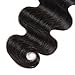 Queen Mary Hair Brazilian Body Wave Lace Closure Free Part 4x4inch Lace Top Closure Body Wave Wavy Unbleached Knots Natural Black (8 Inch Body Wave)