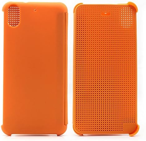 FOME Cases Series HTC Dot View Premium Flip Shell Case Cover for HTC 626 Orange