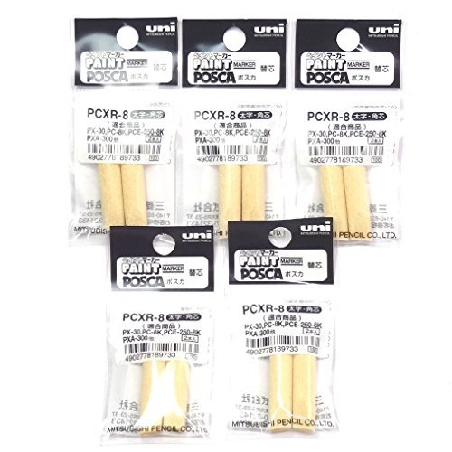 Uni Posca Spare Nibs PCXR-8 For Posca Paint Marker PC-8K, Ã—5 Packs/Total 10 pcs(Japan Import) [Komainu-Dou Original Package]