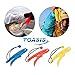 Toasis 10in Plastic Fishing Gripper Luminous Floatable Fish Lip Grabber Lure Pliers with Lanyard (Yellow)