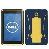 Aimo Wireless 7 Layer Case with Black Stand for Dell Venue  Navy Blue/Yellow